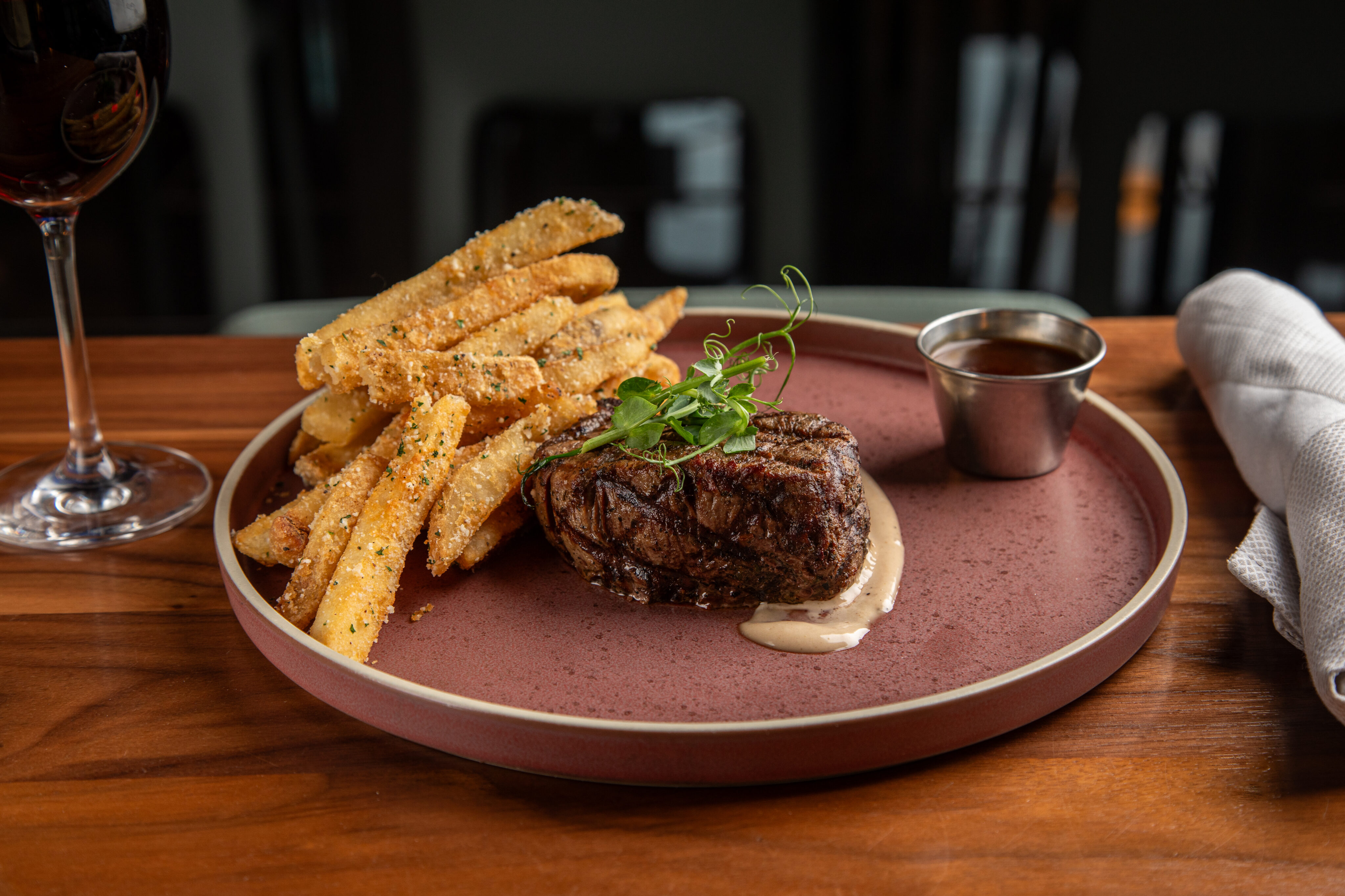 Filet and Frites at Nest on Four